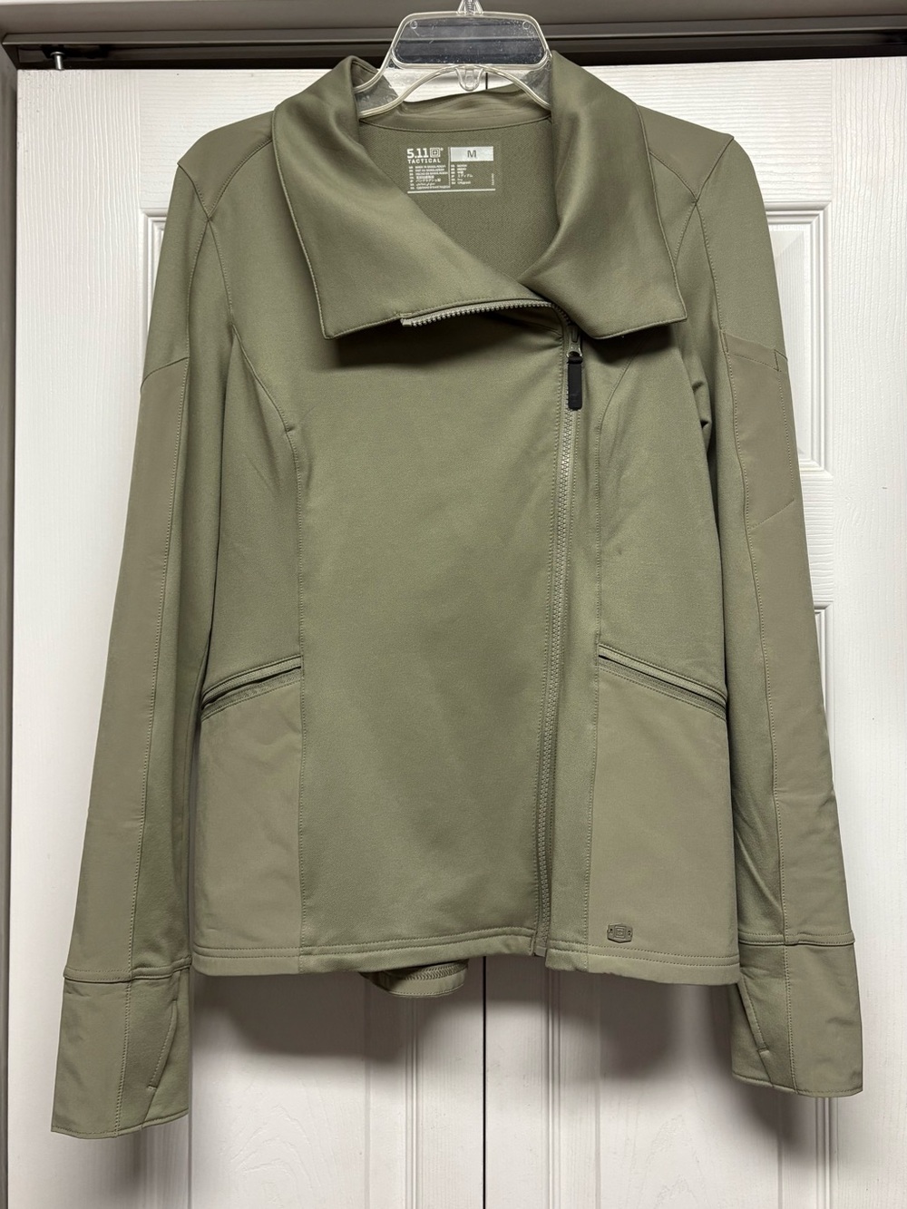 5.11 Tactical Women's Olive Green Asymmetrical Zip Utility Jacket